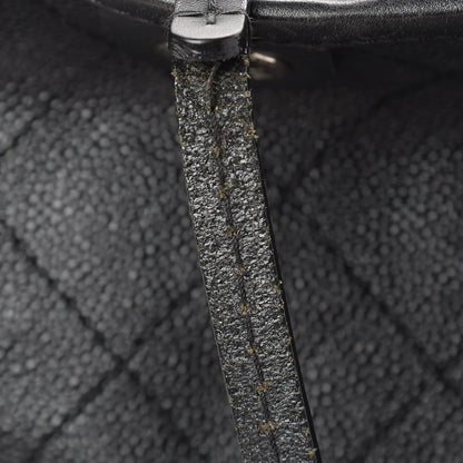 Chanel Grained Calfskin Shopping Fever Tote Black 17 of 21
