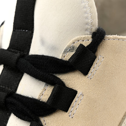 Chanel Fabric Calfskin Suede CC Sneakers 36.5 Ivory Black 8 of 9