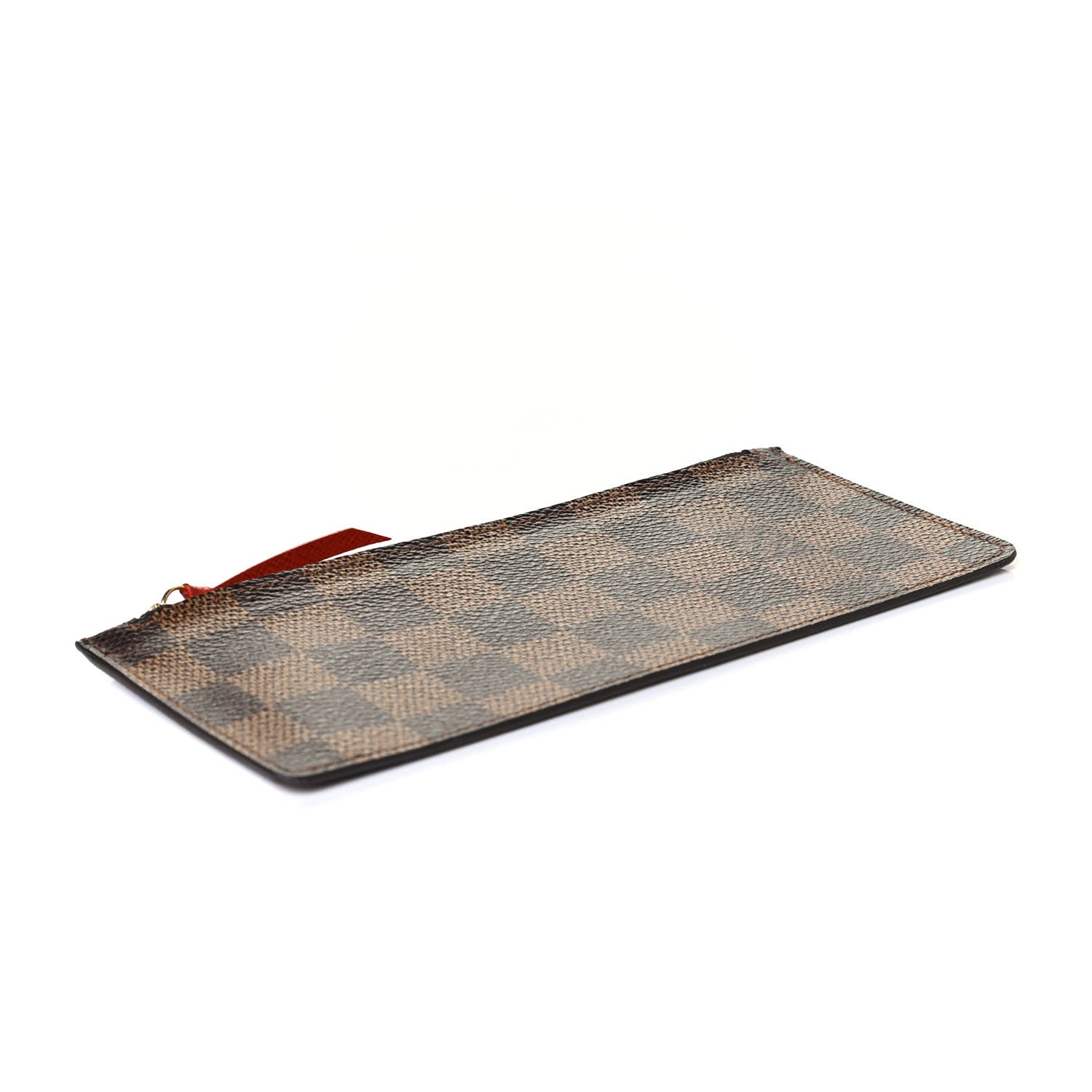 Louis Vuitton Damier Ebene Josephine Wallet Zippered Insert Red 3 of 5