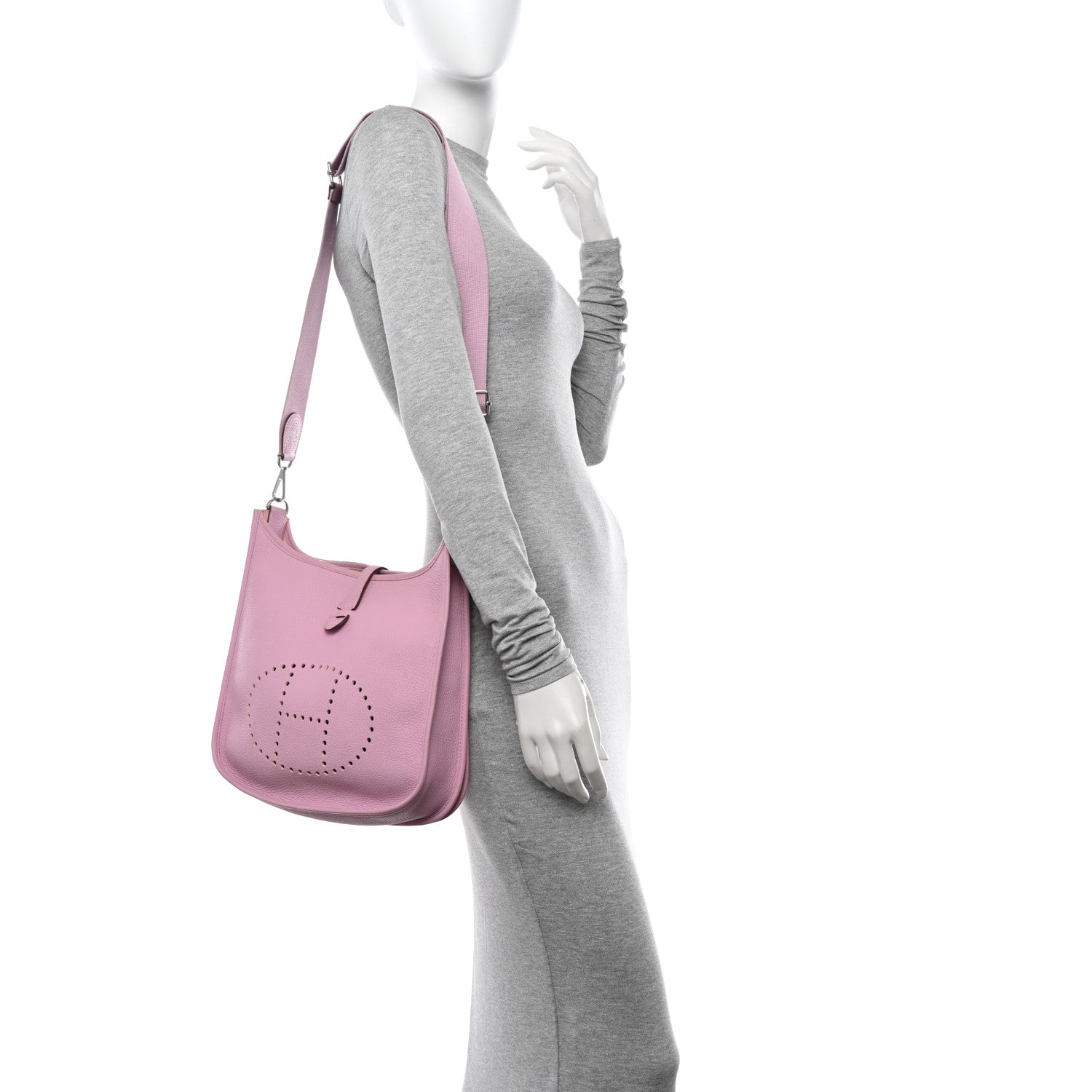 Hermes Taurillon Clemence Evelyne III PM Mauve Sylvestre 2 of 15