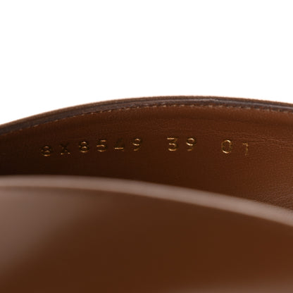 Fendi Lambskin Filo 95mm Sandals 39 Gianduia 9 of 9
