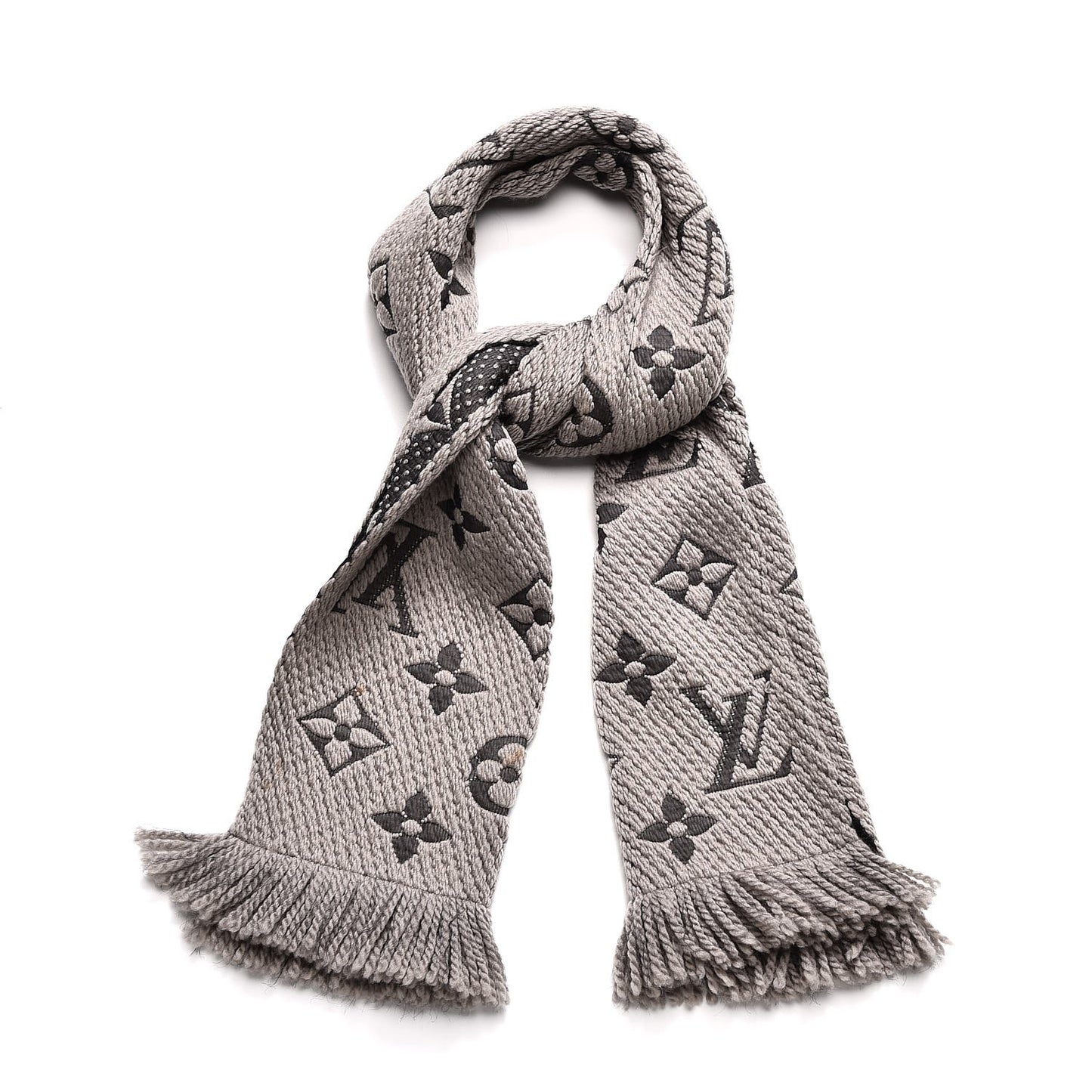 Wool Silk Logomania Scarf Verone