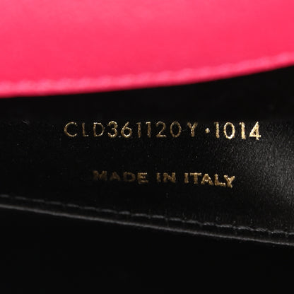 Saint Laurent Calfskin Monogram Large Belle De Jour Clutch Lipstick Fuchsia 7 of 7
