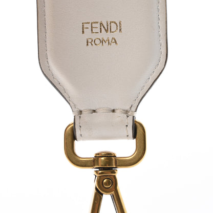 Fendi X FILA Glazed Fabric FF 1974 Mania Mini Strap You Mogano Panna White 3 of 9