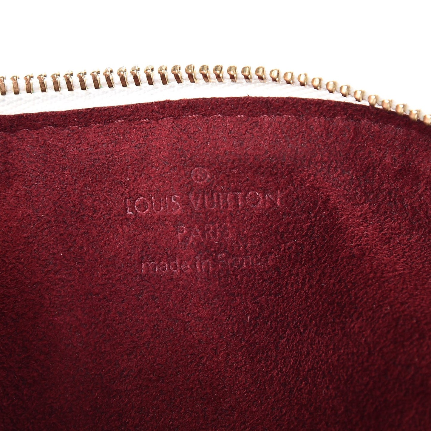 Monogram Multicolor Pochette Plate GM White