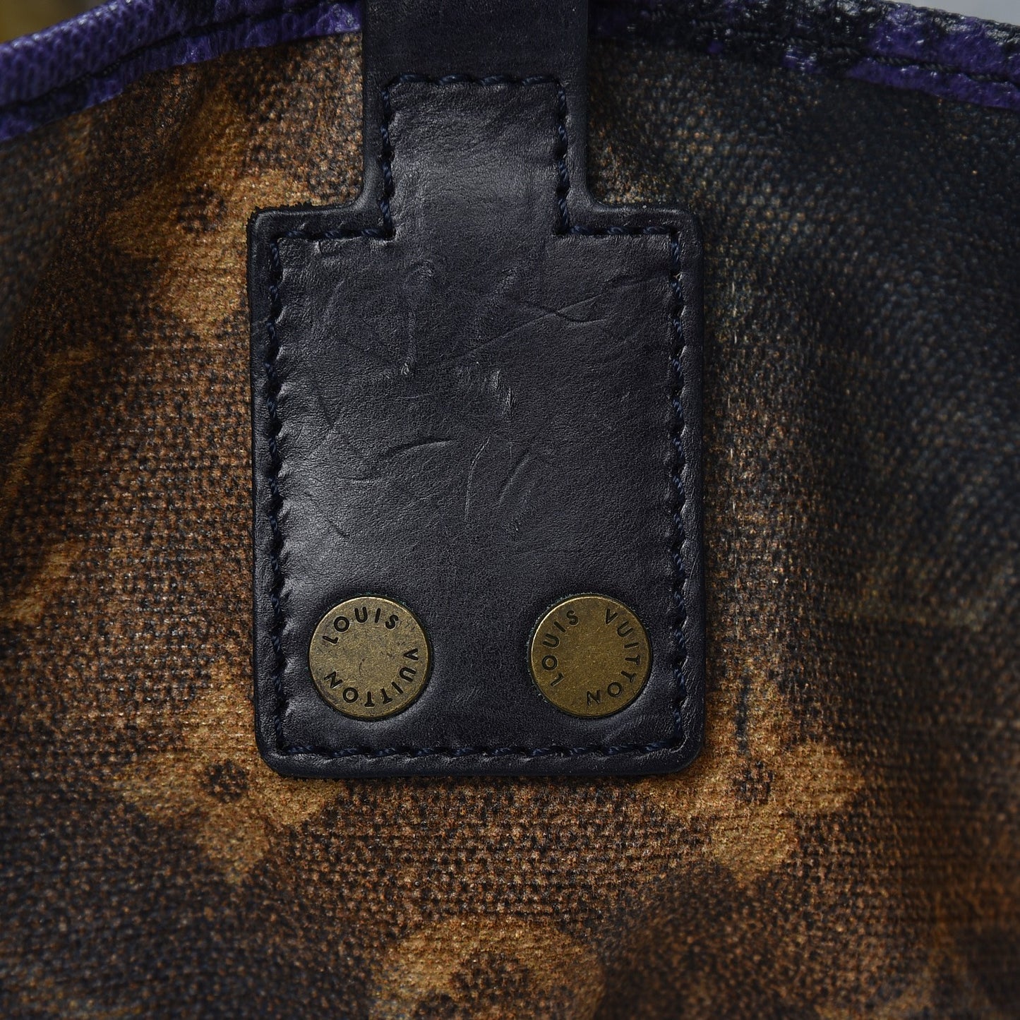 Monogram Karung Heartbreak Jokes Tote Violet