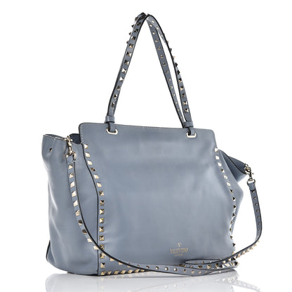 Valentino Garavani Vitello Medium Rockstud Tote London Stone 3 of 14