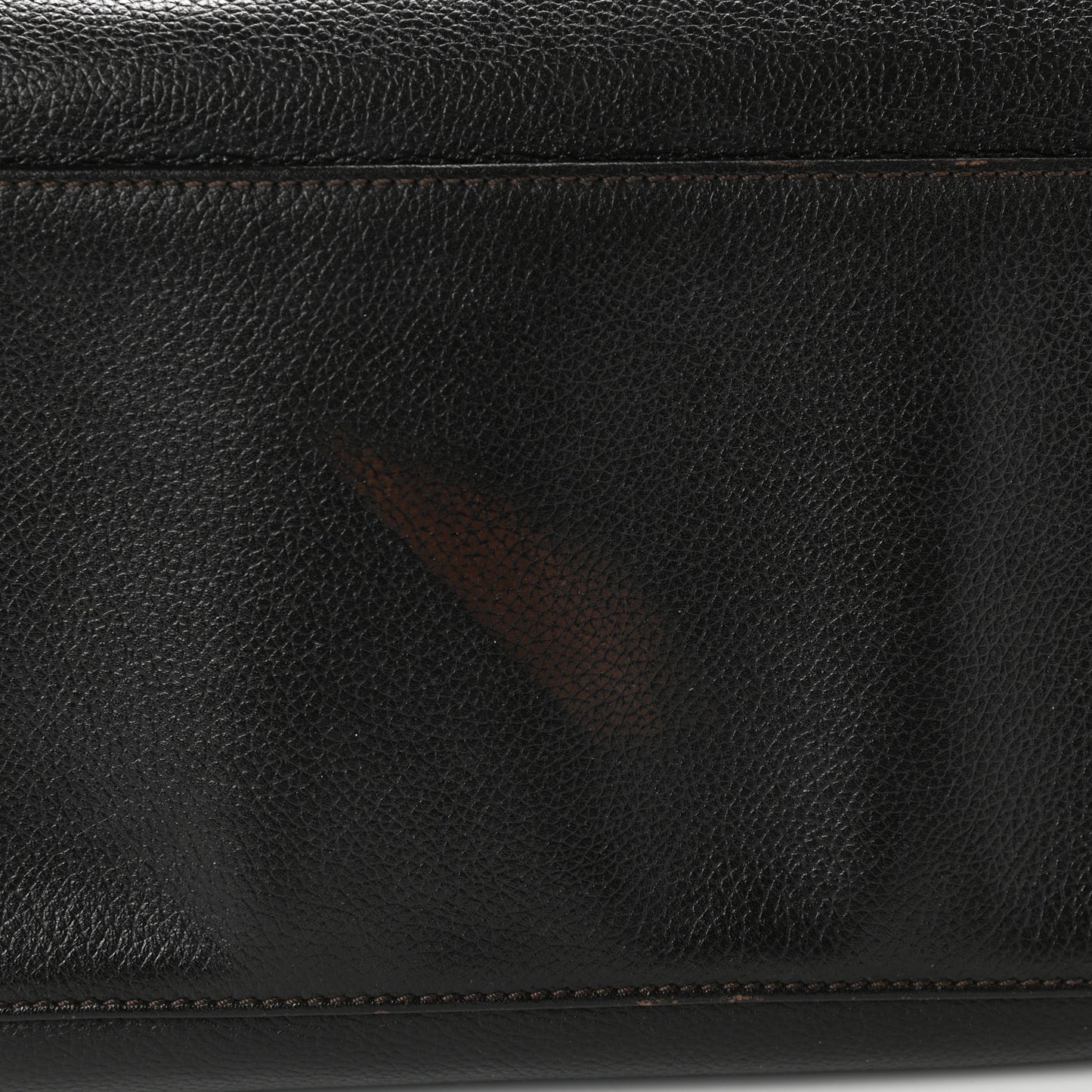 Calfskin Cerf Executive Shopper Tote Black
