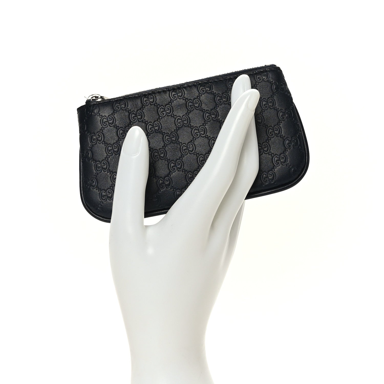 Gucci Microguccissima Key Ring Coin Case Black 2 of 8