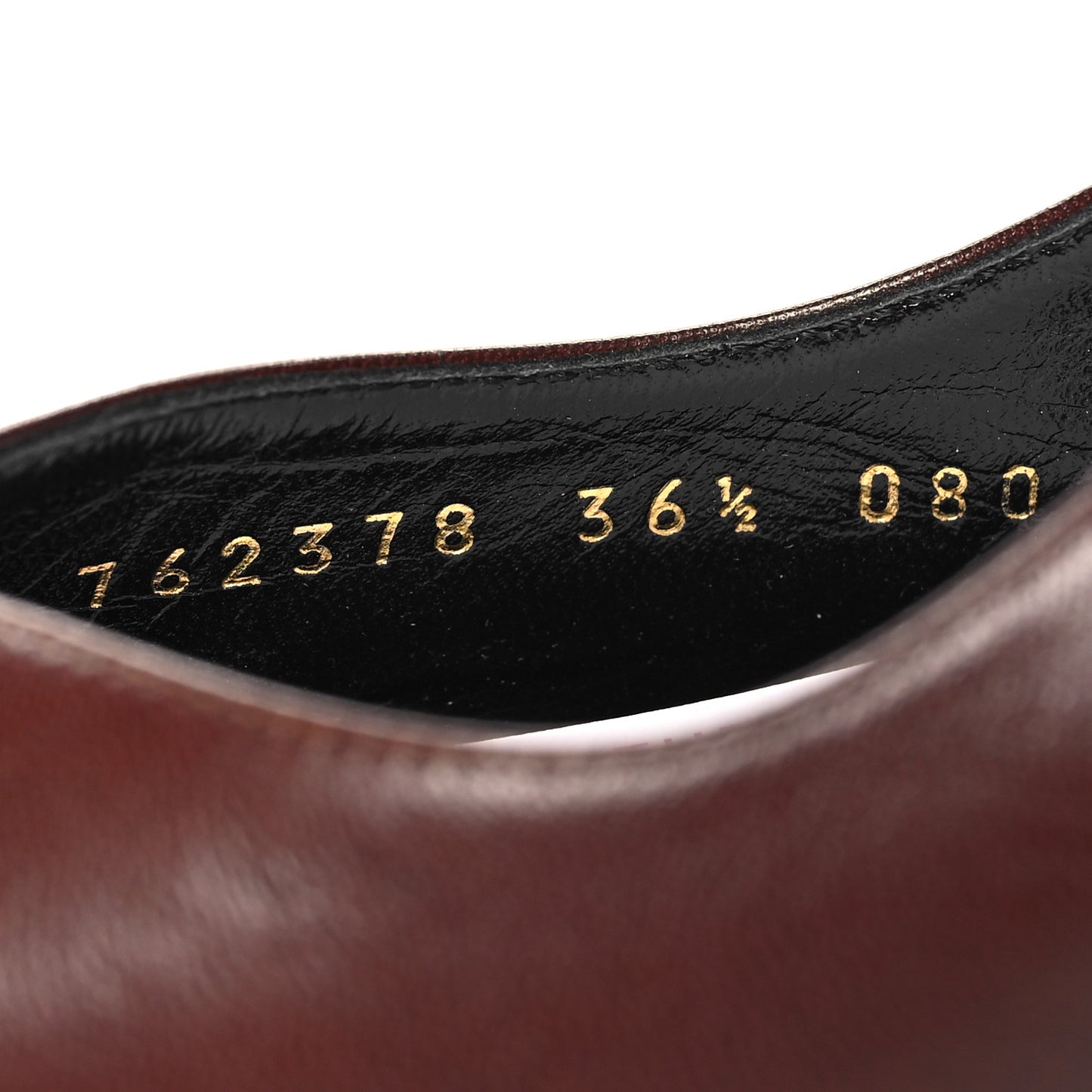 Calfskin Slingback Pumps 36.5 Dark Brown