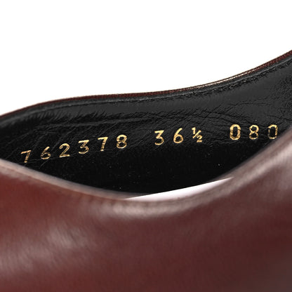 Gucci Calfskin Slingback Pumps 36.5 Dark Brown 7 of 10