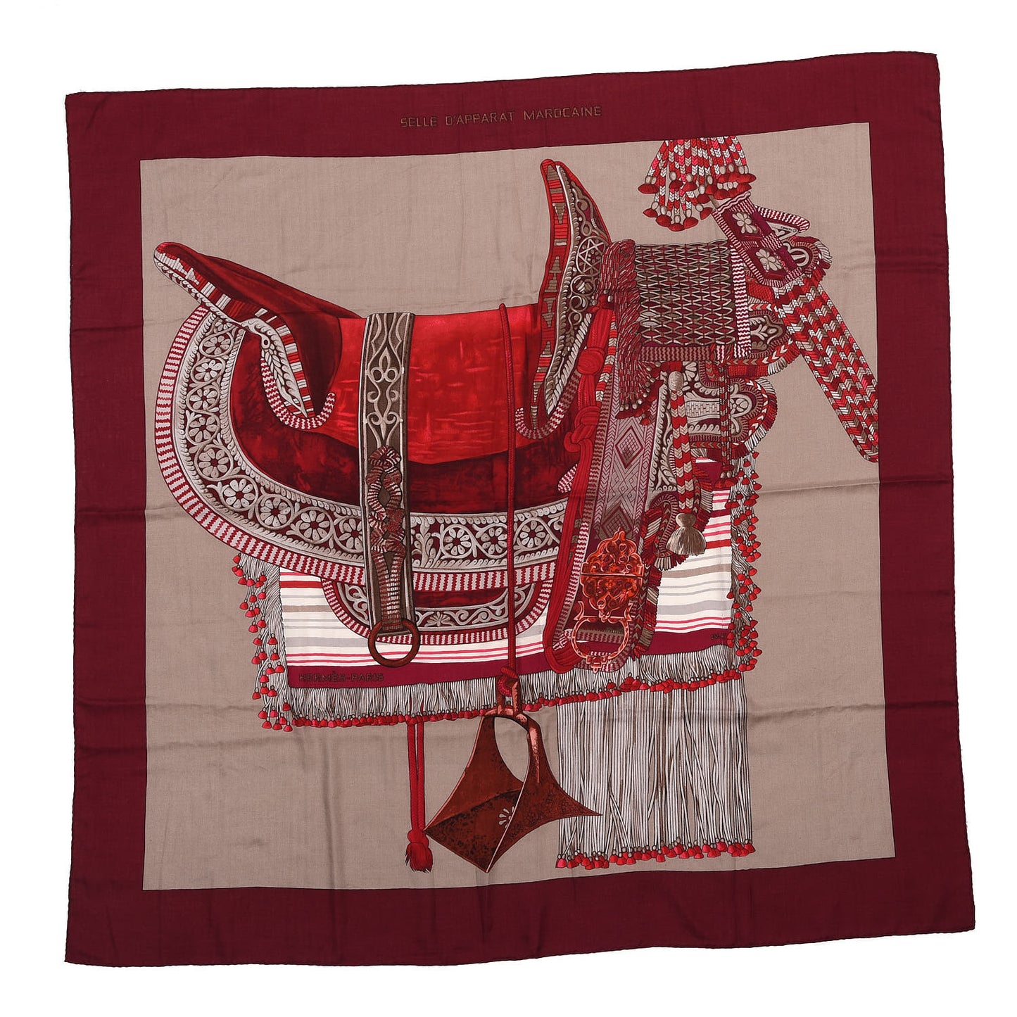 Cashmere Silk Selle d'Officier En Grande Tenue Shawl 140