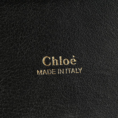 Chloe Calfskin Crocodile Embossed Small Aby Lock Full Blue 6 of 14