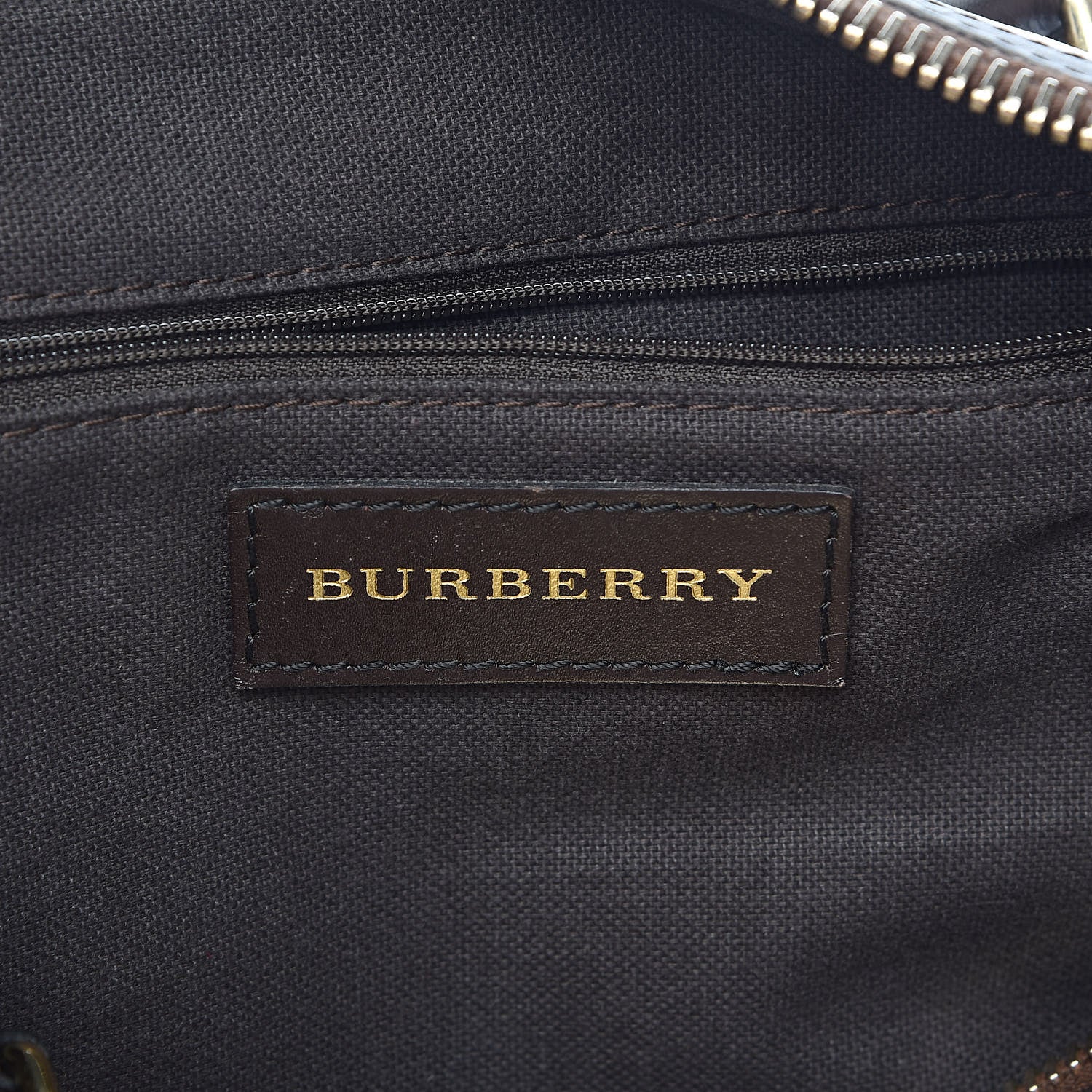 Burberry Haymarket Check Small Gladstone Chocolate 6 of 24