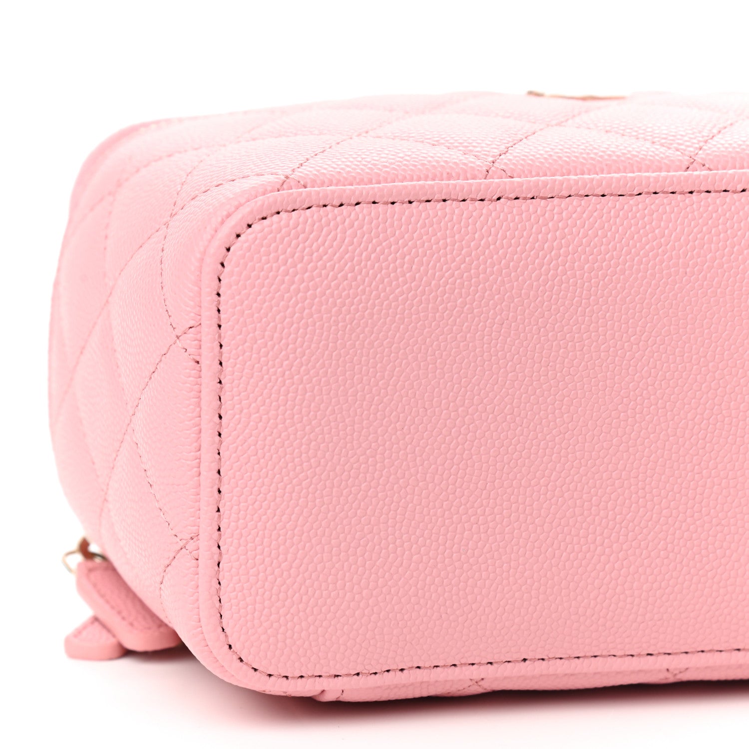 Chanel Caviar Quilted Small Vanity Case With Chain Pink 8 of 9
