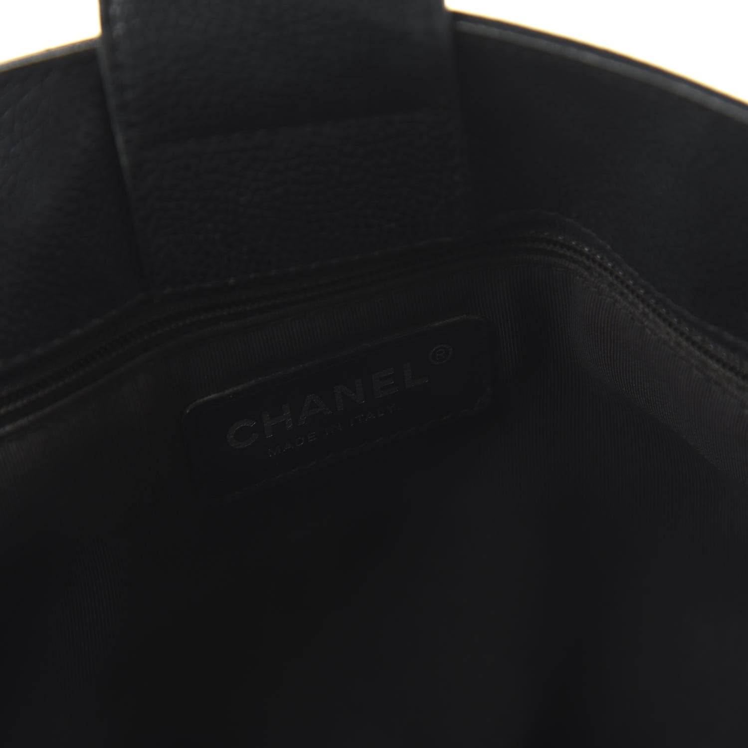 Chanel Calfskin Cerf Executive Shopper Tote Black 9 of 13
