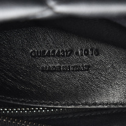 Saint Laurent Calfskin Y Quilted Monogram Small Loulou Bowling Bag Black 7 of 7