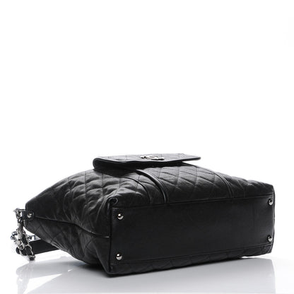 Chanel Caviar Quilted French Riviera Hobo Black 5 of 8