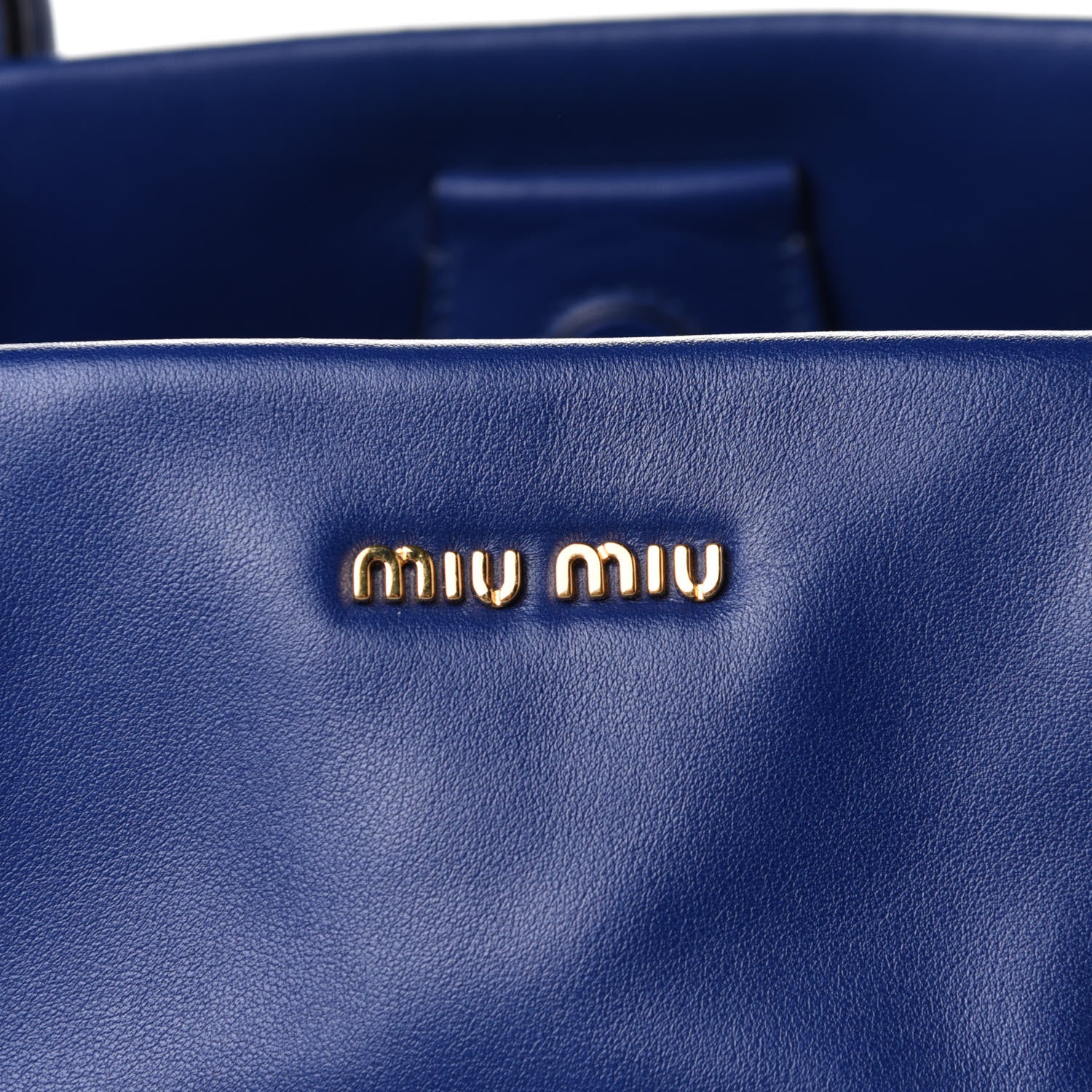 Miu Miu Vitello Soft Tote Inchiostro 17 of 20