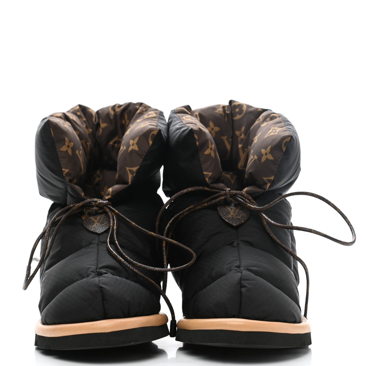 Nylon Monogram Pillow Comfort Ankle Boot 38 Black