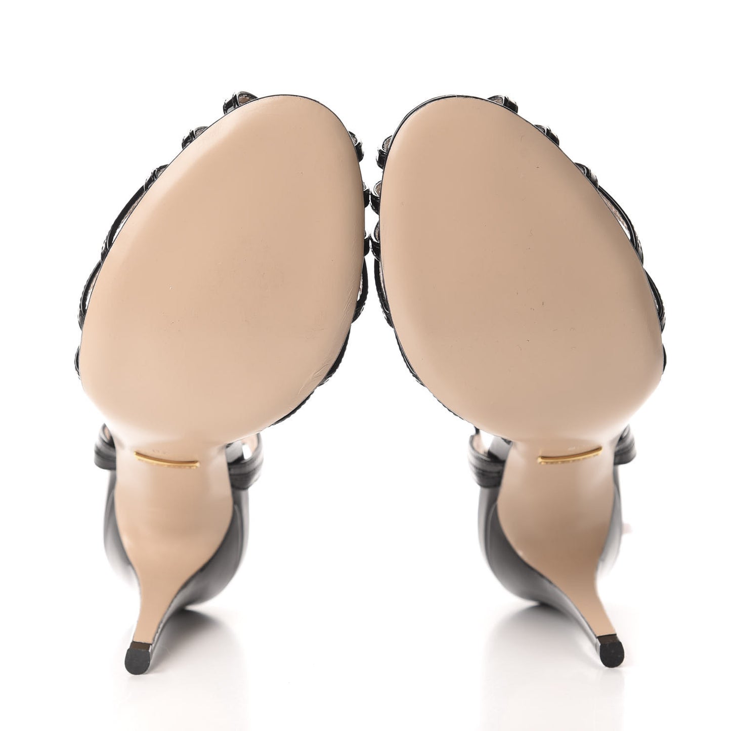 Vernice Crystal Sandals 38 Black