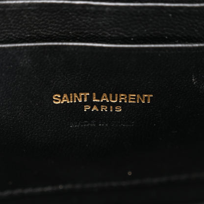 Saint Laurent Grain De Poudre Matelasse Monogram Mini Lou Camera Bag Dark Beige 6 of 12