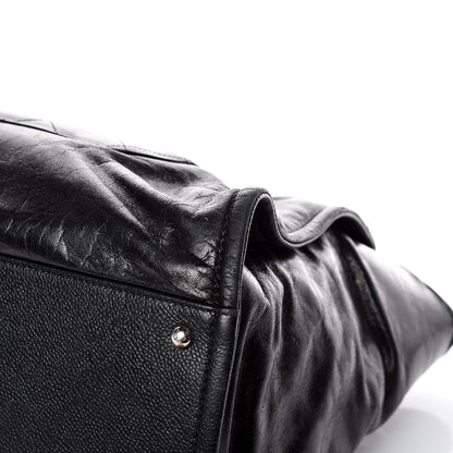 Chanel Glazed Calfskin Large Deauville Tote Black 14 of 15