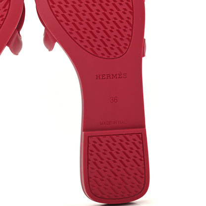 Hermes Rubber Aloha Sandals 36 Rose Baie 9 of 11