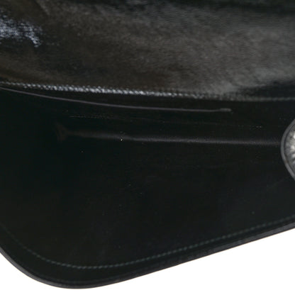 Saint Laurent Textured Patent Monogram Large Belle De Jour Clutch Black 5 of 8