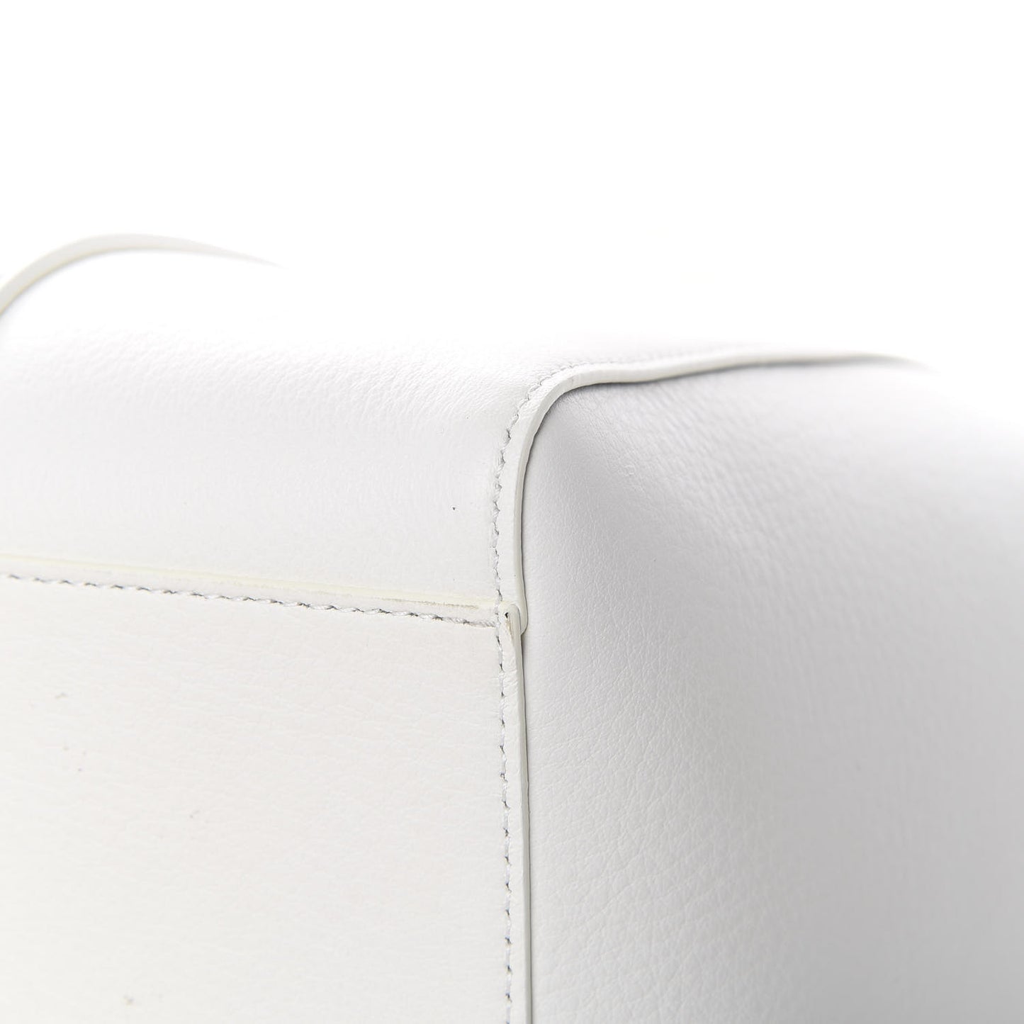 Smooth Calfskin Double Sided Small Everyday Tote Optic White Black