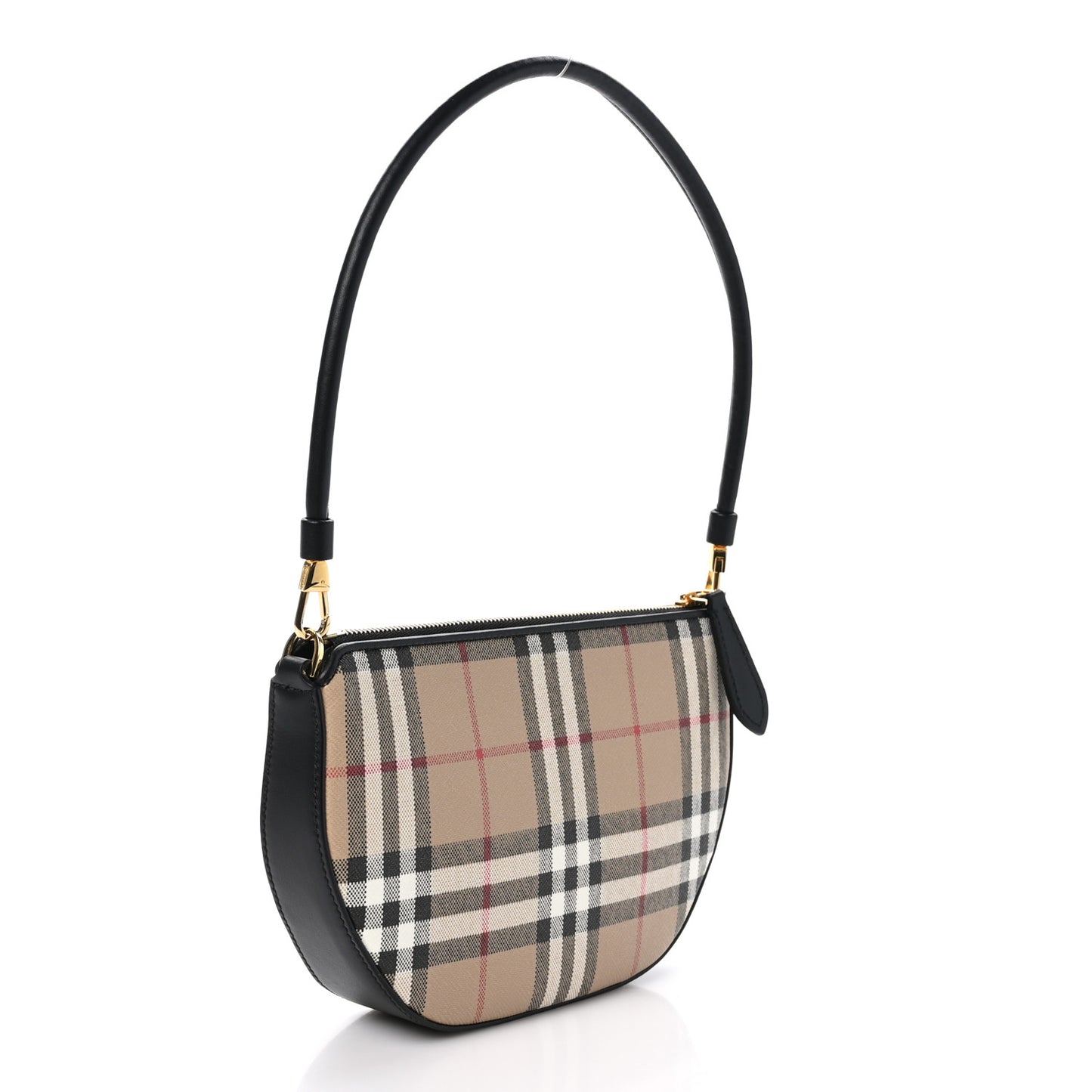 Vintage Check Calfskin Olympia Slim Pouch Archive Beige