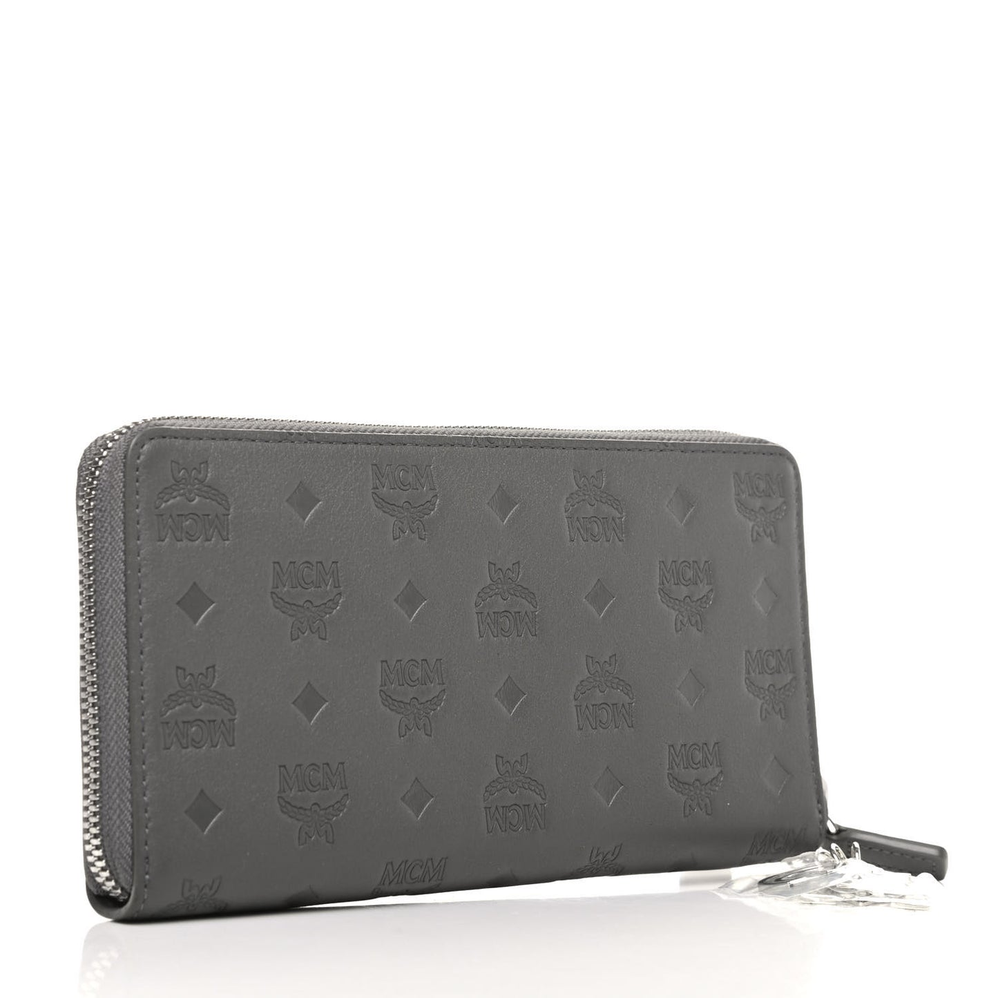 Calfskin Ottomar Monogram Klara Zip Wallet Grey