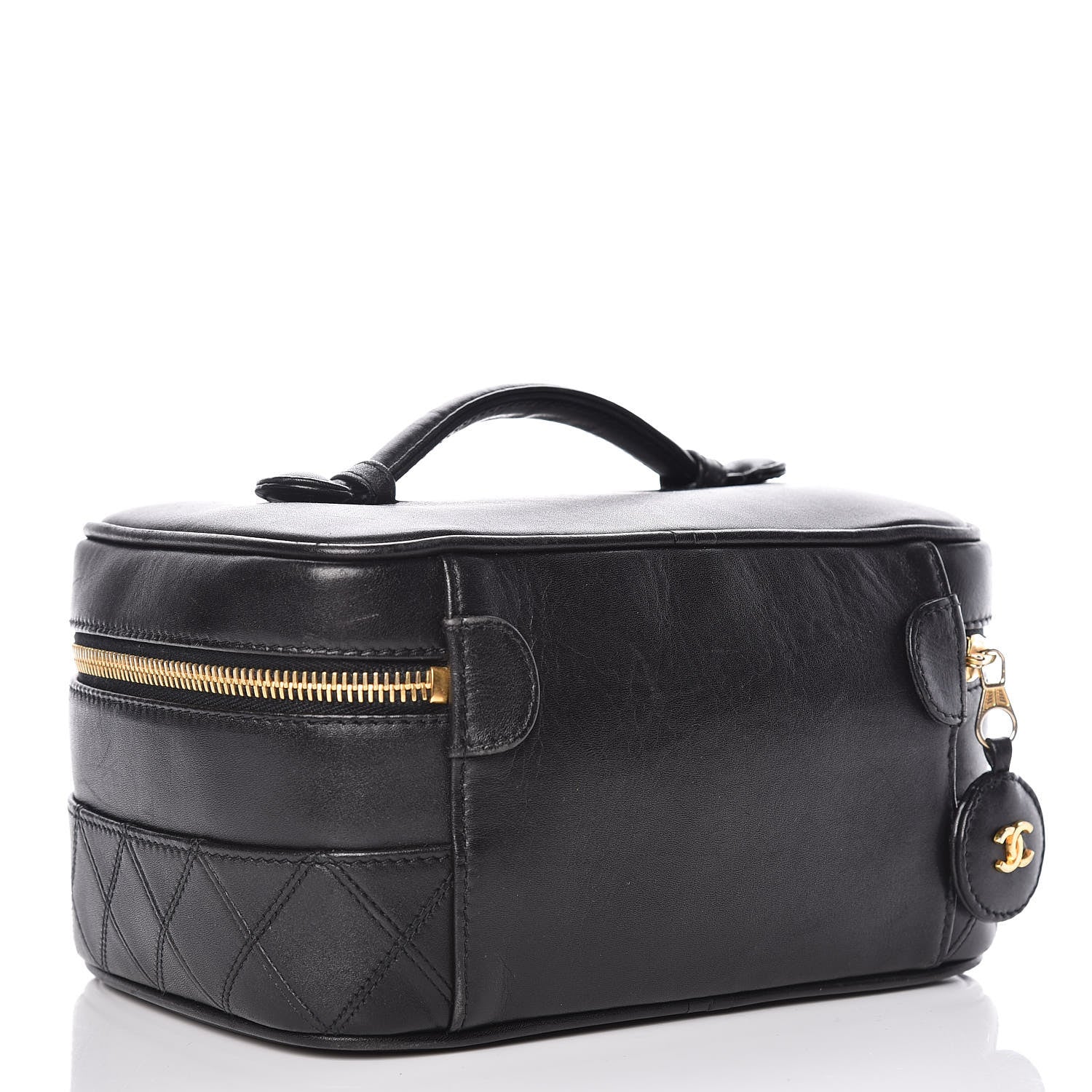 Chanel Lambskin Vanity Cosmetic Bag Black 3 of 11