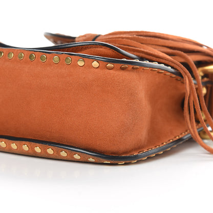 Chloe Suede Calfskin Braided Mini Hudson Shoulder Bag Caramel 10 of 15