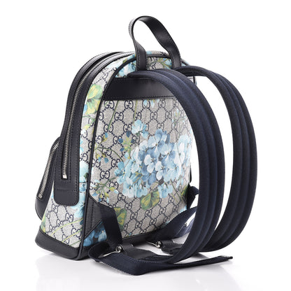Gucci GG Supreme Monogram Blooms Small Day Backpack Blue 3 of 10