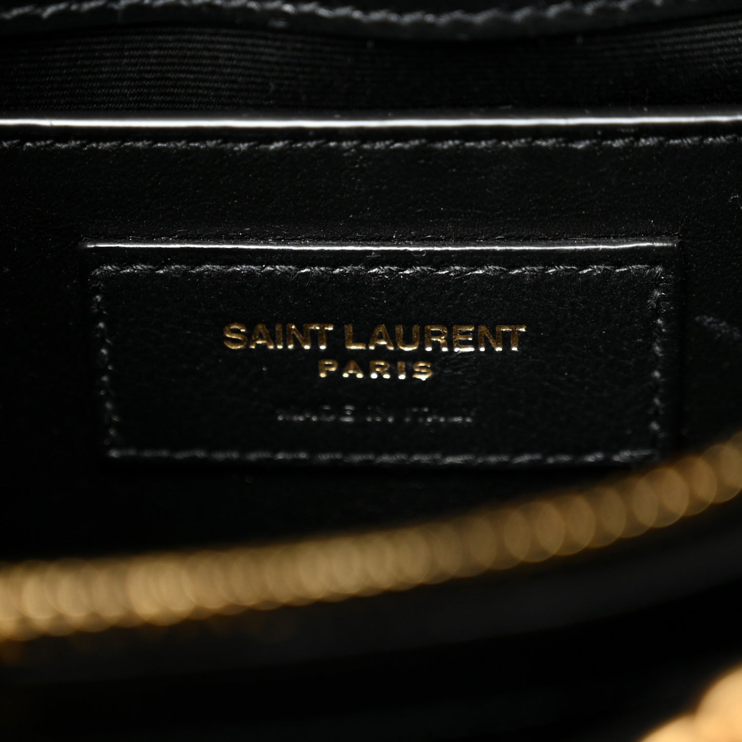 Calfskin Y Quilted Monogram Small Loulou Chain Satchel Black