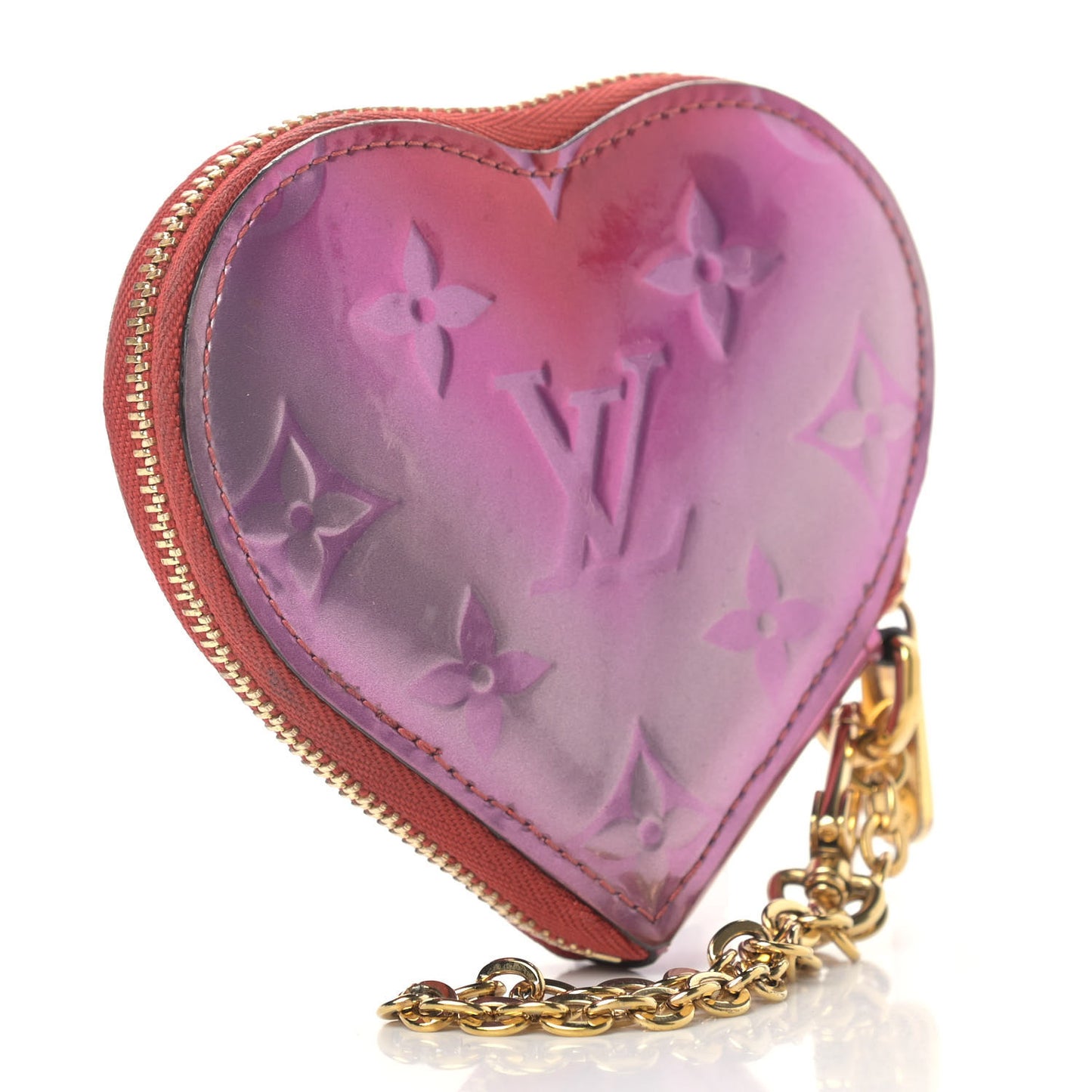 Vernis Heart Coin Purse Pink Red