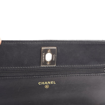 Chanel Lambskin Quilted Trendy CC Wallet On Chain WOC Black 7 of 10