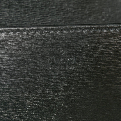Gucci Boarded Plutone Calfskin Horsebit 1955 Wallet On Chain Black 7 of 10