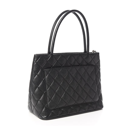 Chanel Caviar Quilted Medallion Tote Black 2 of 10