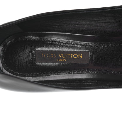 Louis Vuitton Patent Calfskin Cap Toe Pumps 35.5 Black 6 of 8