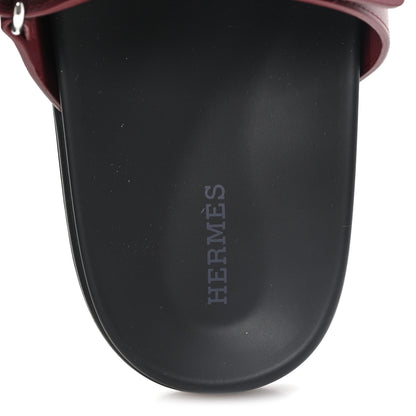 Hermes Calfskin Womens Chypre Sandals 40 Rouge H 8 of 9