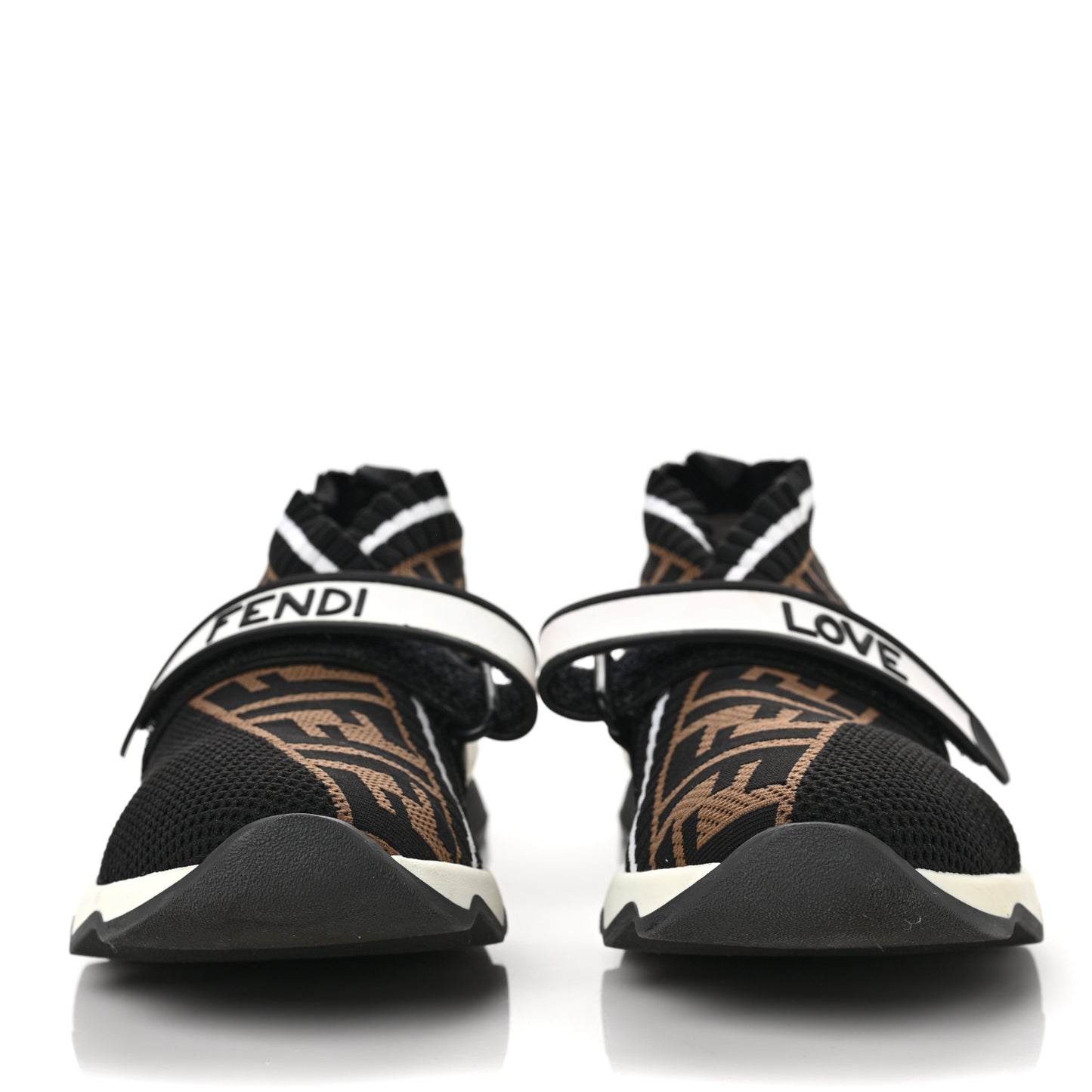 Stretch Yarn FF Stiff Band Rockoko Sneakers 39 Black White Tobacco