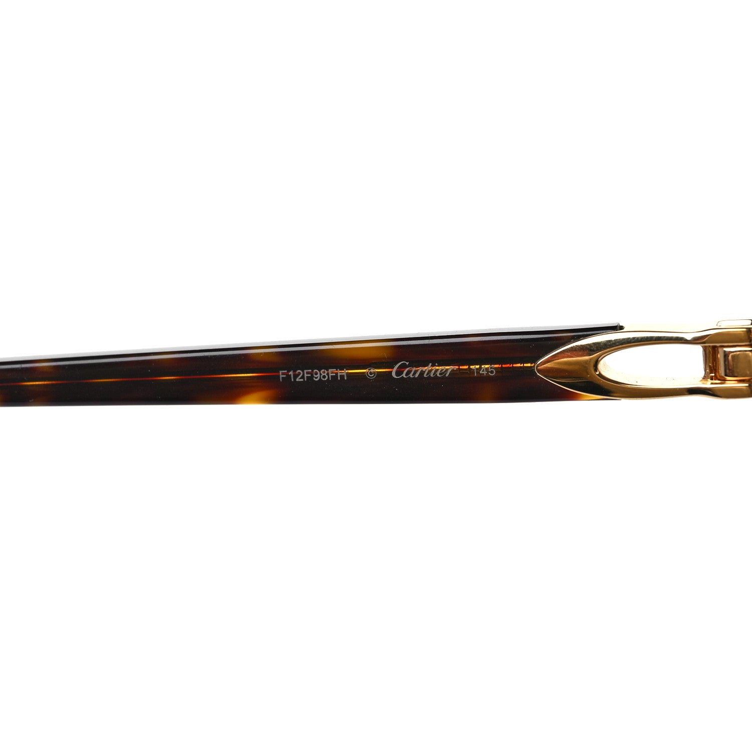 Cartier Mens Double Bridge Aviator Sunglasses Gold 6 of 7