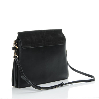 Chloe Suede Calfskin Medium Faye Shoulder Bag Black 3 of 6