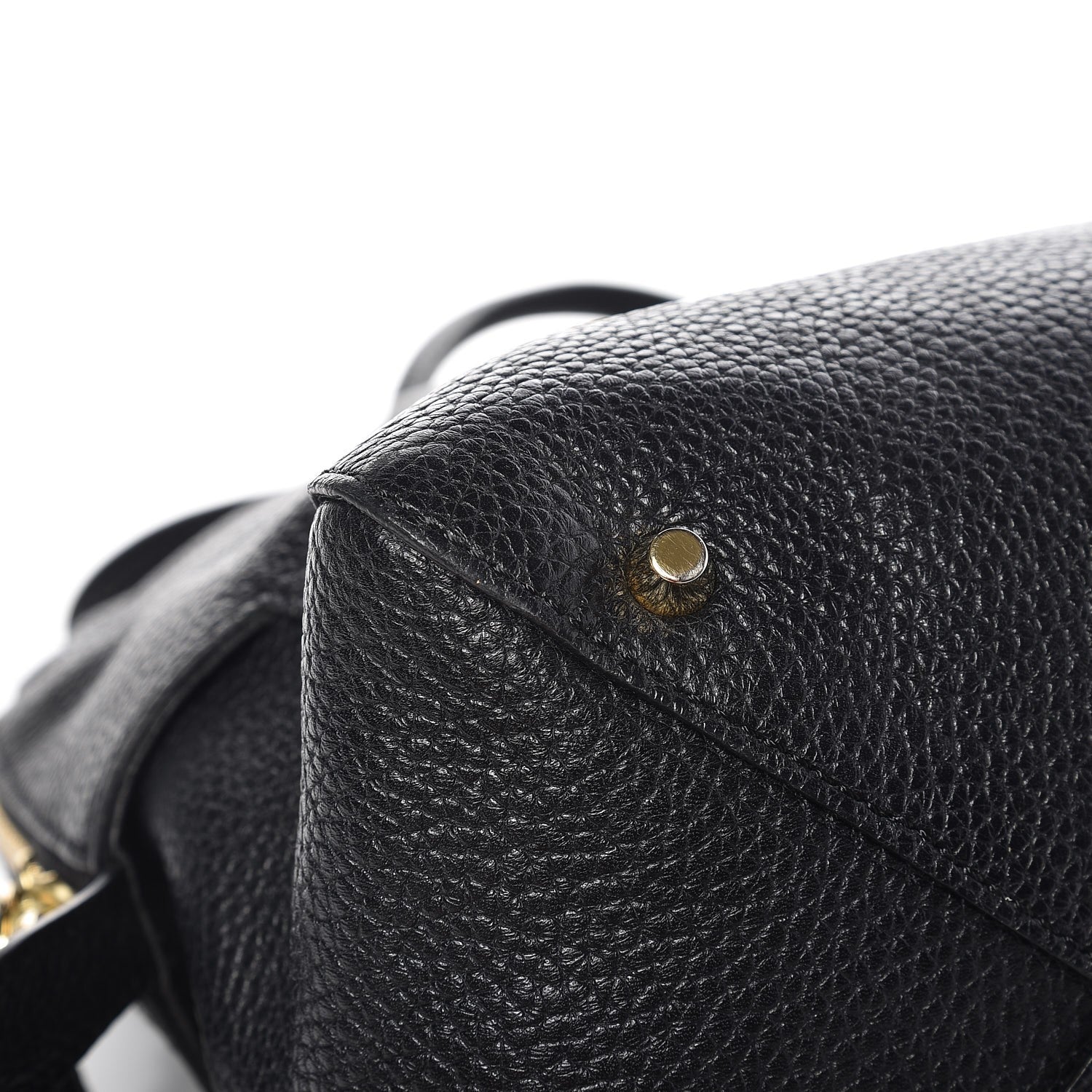 Burberry London Grainy Calfskin Medium Greenwood Bowling Bag Black 8 of 9
