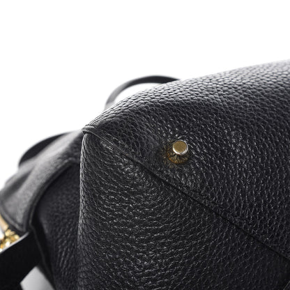 Burberry London Grainy Calfskin Medium Greenwood Bowling Bag Black 8 of 9