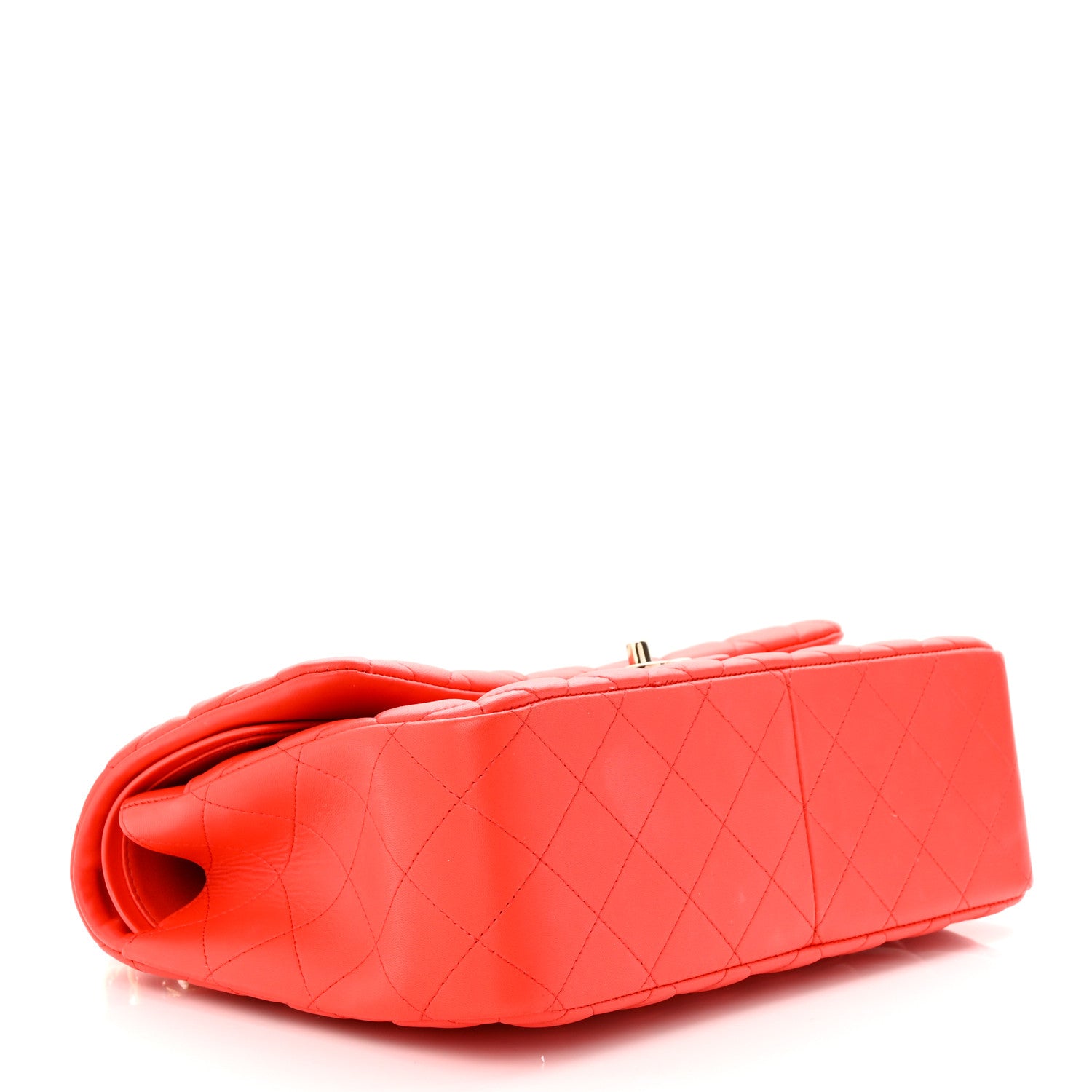 Chanel Lambskin Quilted Jumbo Double Flap Red 4 of 13