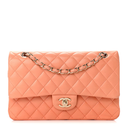 Chanel Lambskin Quilted Medium Double Flap Pink 1 of 10