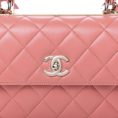 Chanel Lambskin Quilted Small Trendy CC Flap Dual Handle Bag Coral 7 of 11